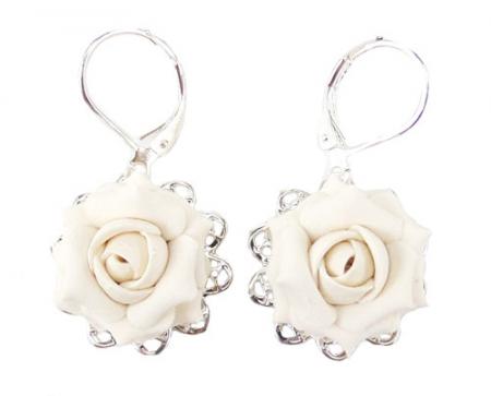 Rose Filigree Earrings